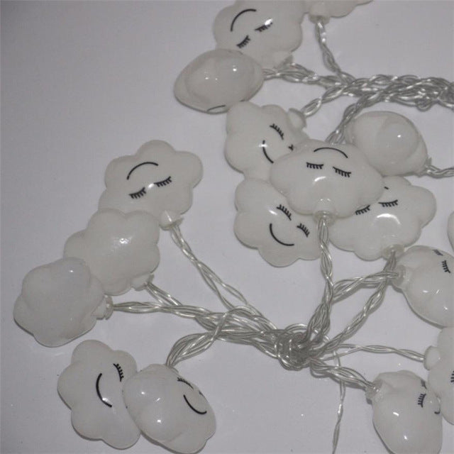 10 Led Emoji Cloud Shape String Lights DIY Party