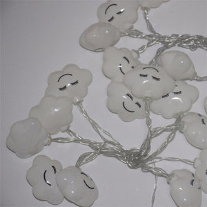 10 Led Emoji Cloud Shape String Lights DIY Party