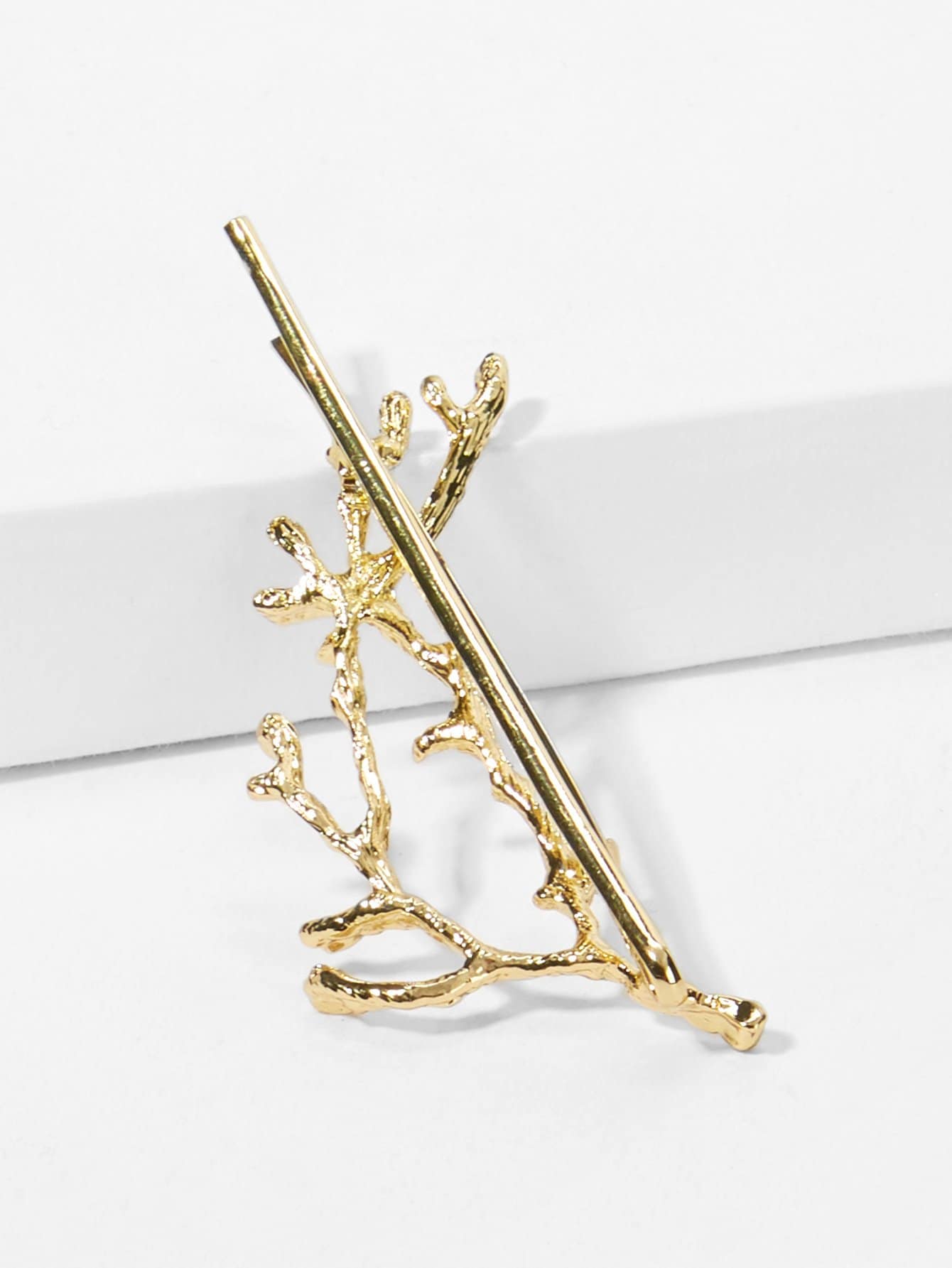 Christmas Branches Decorated Hair Clip