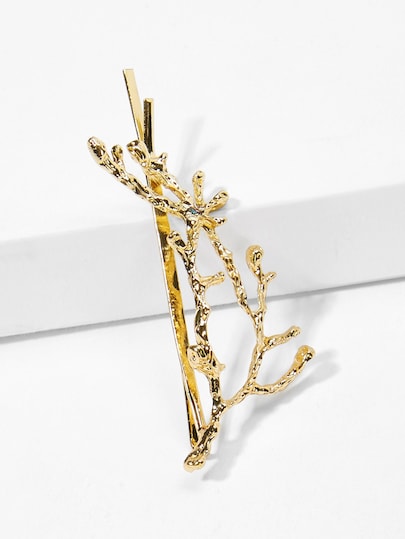 Christmas Branches Decorated Hair Clip