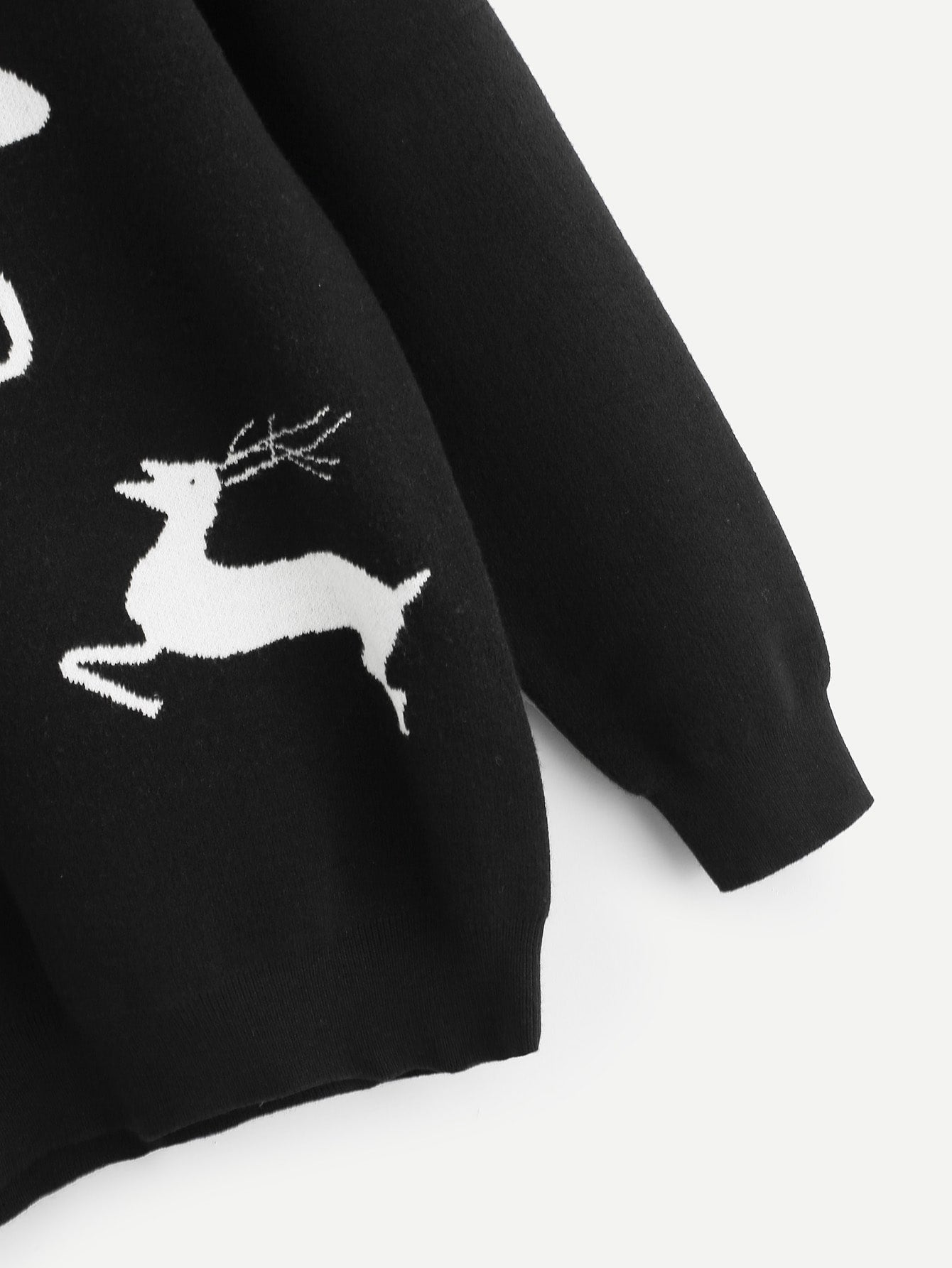 Christmas & Letter Print Jumper
