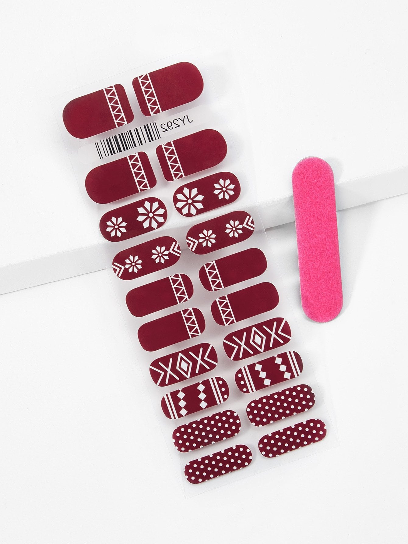 Christmas Nail Sticker 1sheet & Nail File 2pack
