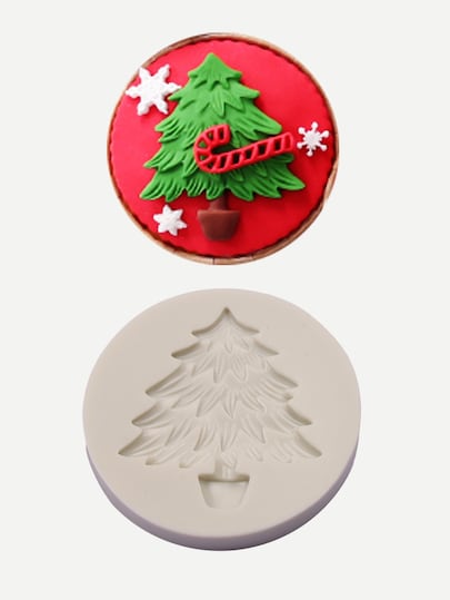 Christmas Tree Shaped Round Bake Mold