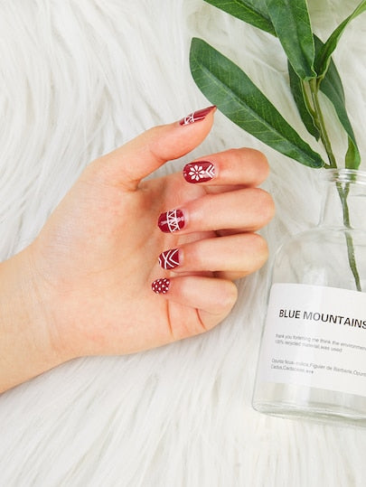 Christmas Nail Sticker 1sheet & Nail File 2pack