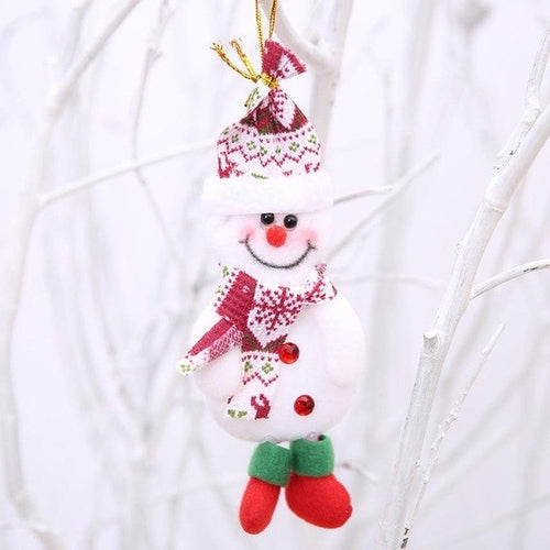16*8CM Cute Cloth Christmas Ornaments Gift Santa