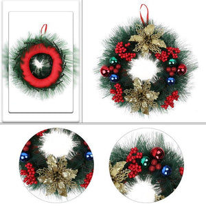 1pc Christmas Tree Ornament Christmas Wreath
