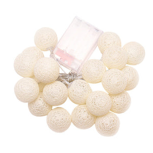 1pc Hothot 2.3M 20LED Cotton Ball Shape Copper