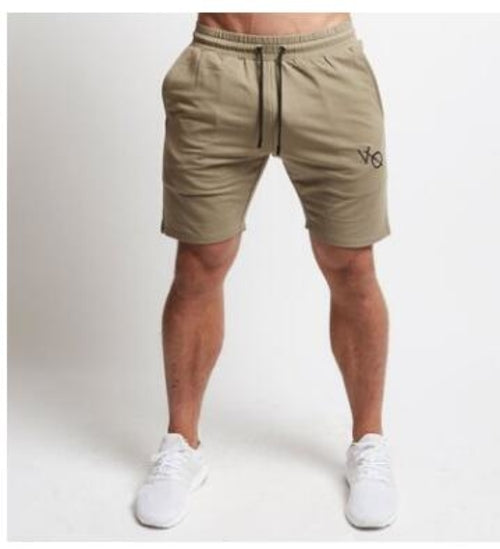 Mens Cotton Shorts Calf-Length Gyms Fitness