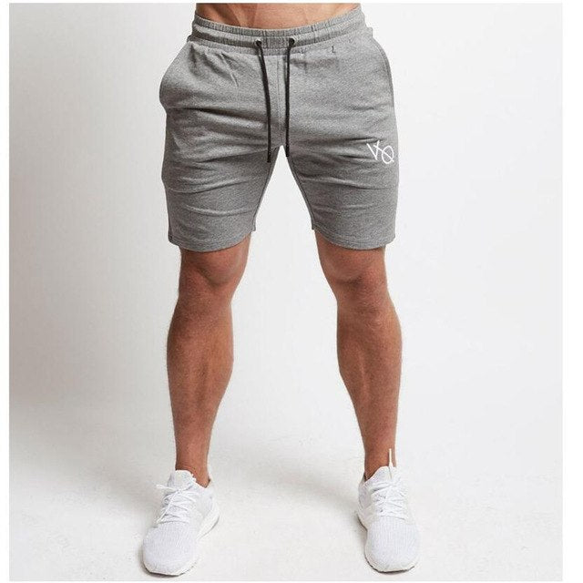 Mens Cotton Shorts Calf-Length Gyms Fitness