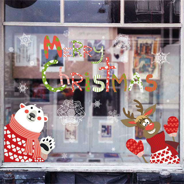 2018 Merry Christmas Household Room Wall Sticker