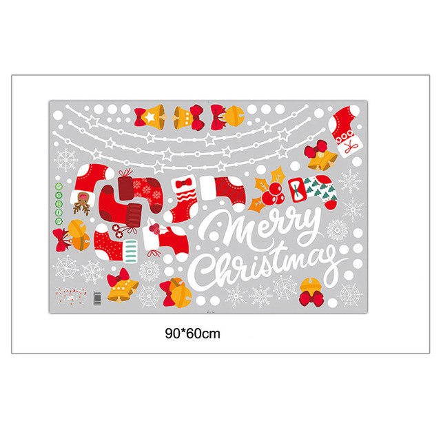 2018 Merry Christmas Household Room Wall Sticker