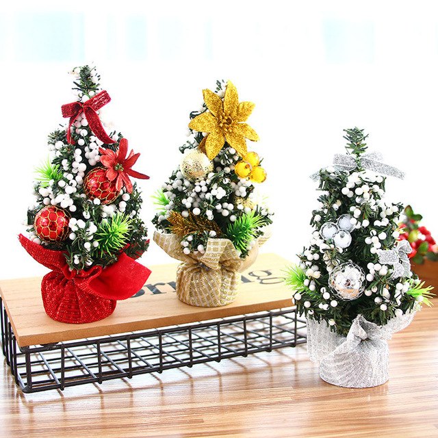20cm Merry Christmas Tree Bedroom Desk Decoration
