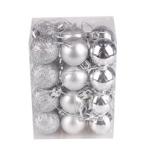 24pcs Christmas Xmas Tree Ball Bauble Hanging Ball