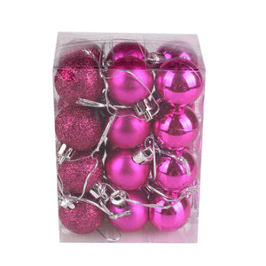 24pcs Christmas Xmas Tree Ball Bauble Hanging Ball