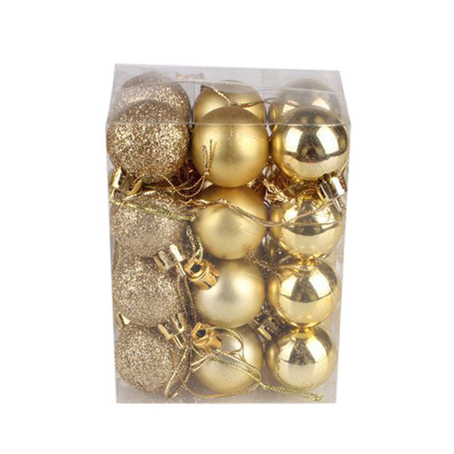24pcs Christmas Xmas Tree Ball Bauble Hanging Ball