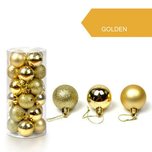 24pcs Christmas Xmas Tree Ball Bauble Hanging Ball