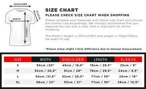Chest and Sleeves Extended Graphic Tee 3839