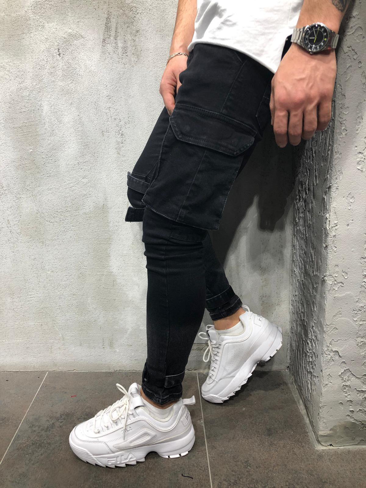 Cargo Jeans Distressed 4040