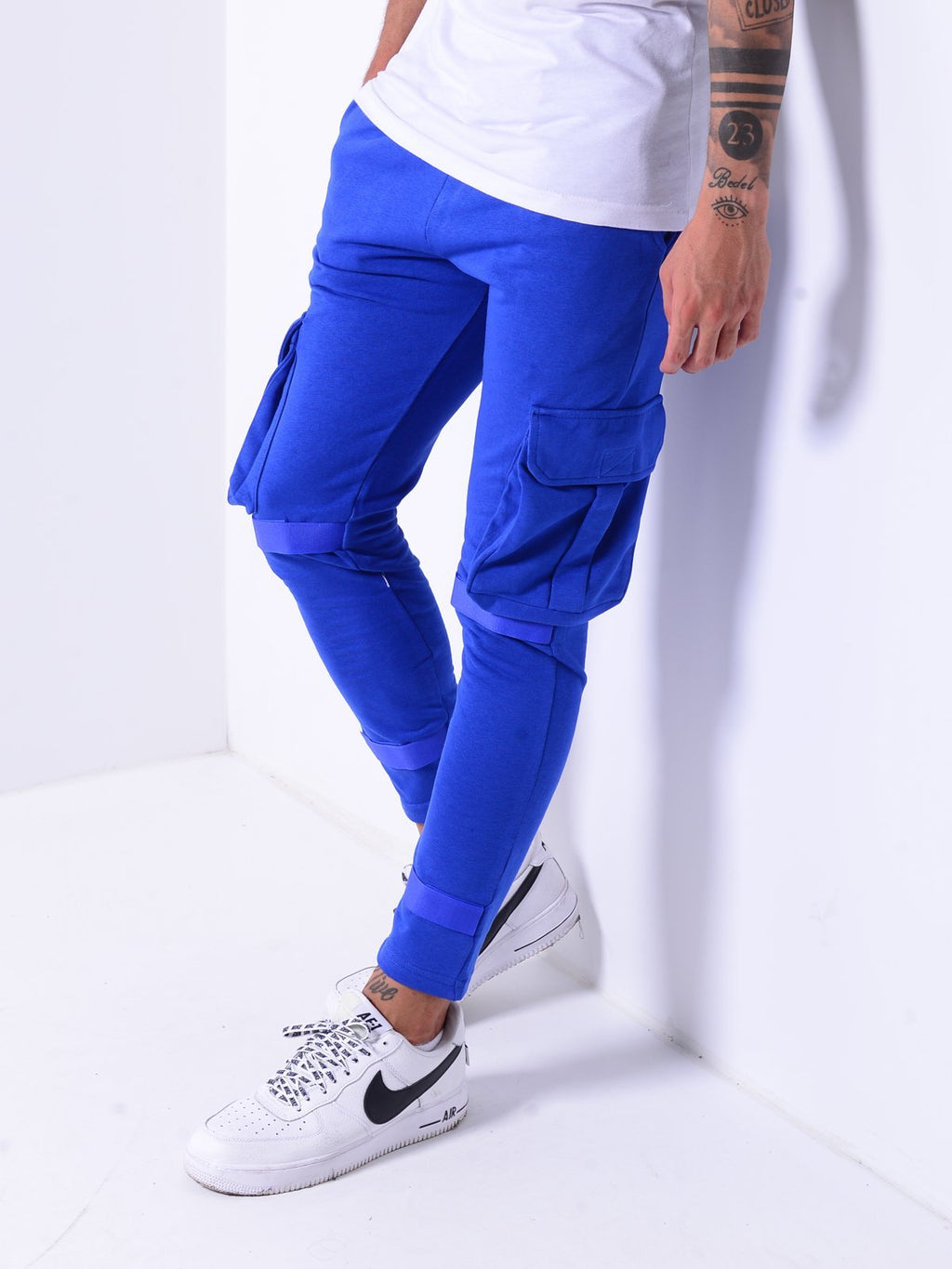 Cargo Jogger Sweatpants Touch Fastener 4123