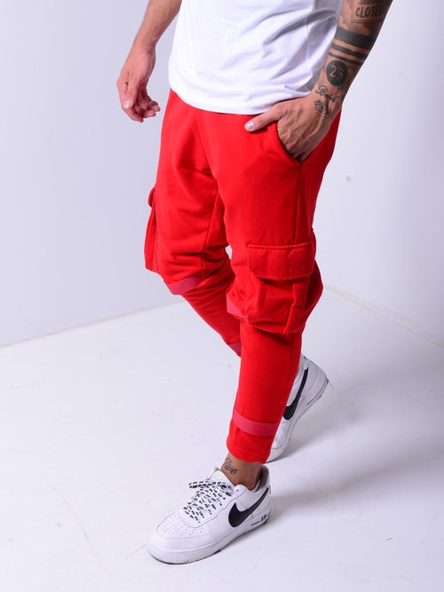 Cargo Jogger Sweatpants Touch Fastener 4124