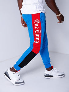 Plain Sweatpants Side Stripes 4215