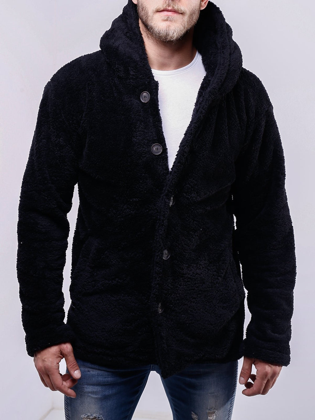 Plush Hoodie Jacket 4233