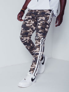 Cargo Camouflage Jeans Side Stripes 4366