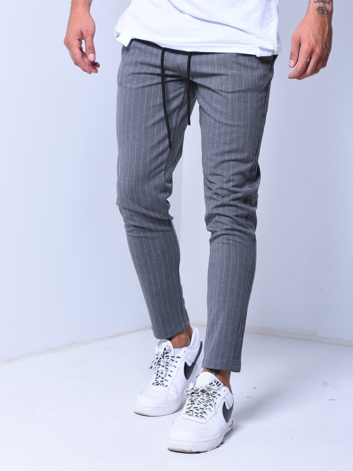 Ankle Pants Streetwear Striped 4390
