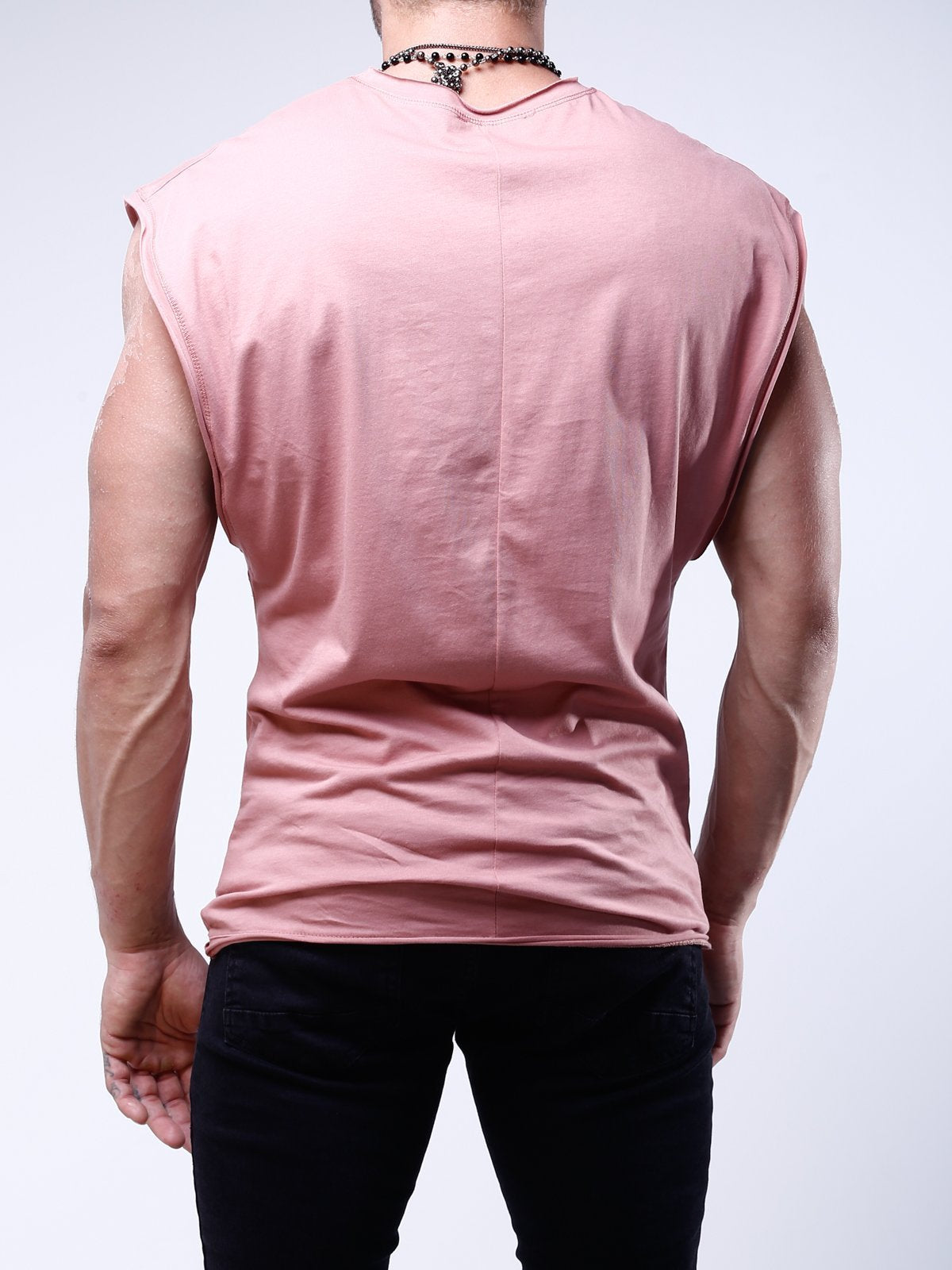 Sleeveless T-Shirt Crew Neck 4491