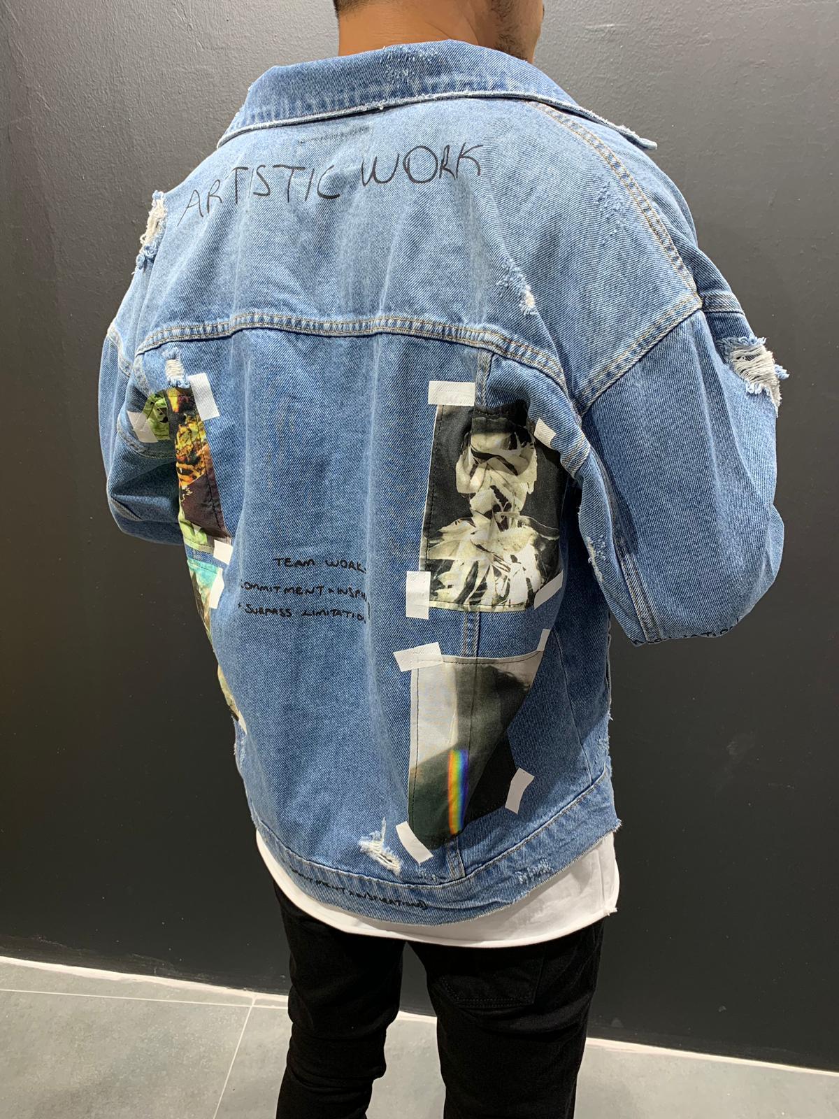 Denim Jacket Art Patch 4555