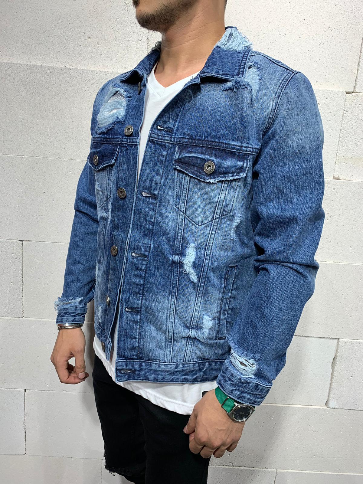 Denim Jacket Back print 4556