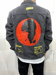 Denim Jacket Back print 4557