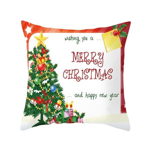 45x45cm Pillowcase For Merry Christmas Square Home