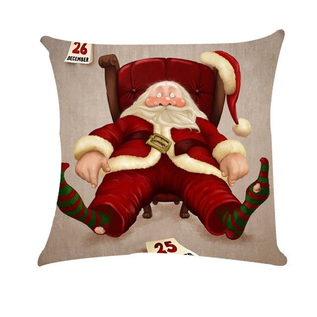 45x45cm Pillowcase For Merry Christmas Square Home