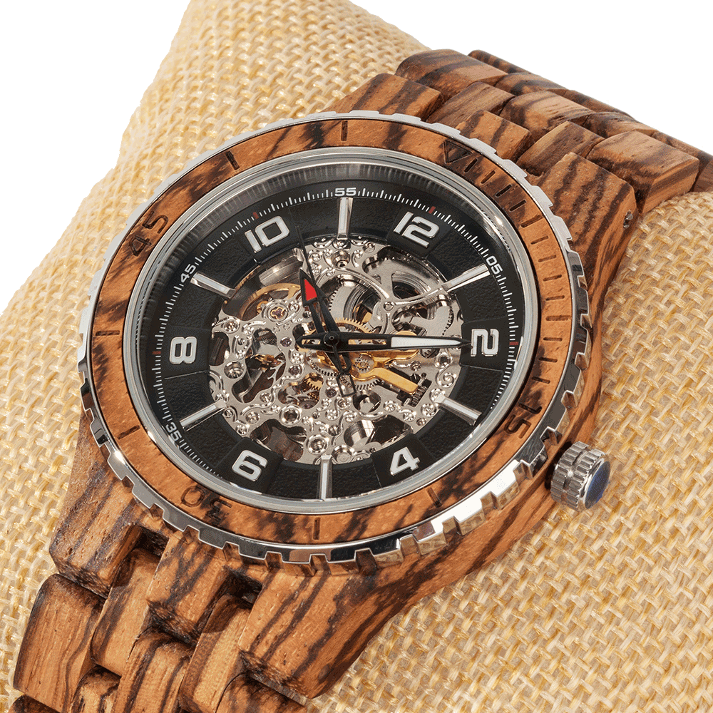 Men's Premium Self-Winding Transparent Body Zebra