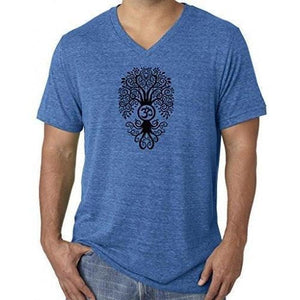 Bodhi Tree Tri Blend V-neck Tee Shirt