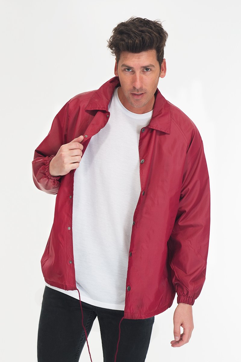 COACHS JACKET- MAROON