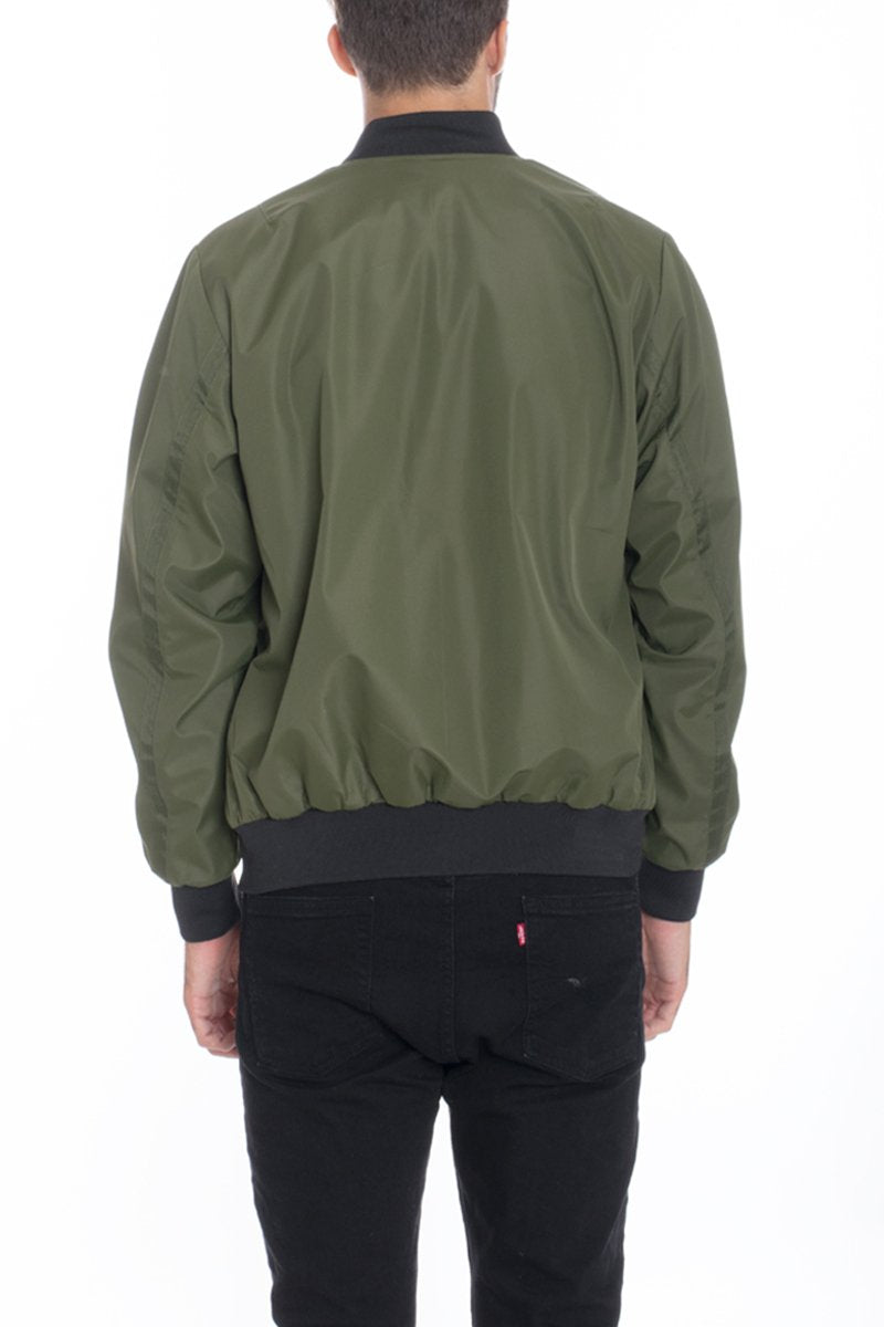 VINYL JACKET- OLIVE