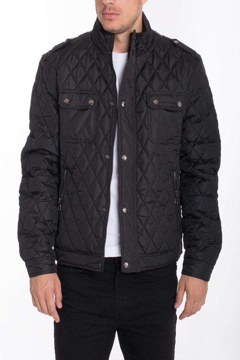 QUILTED BOMBER