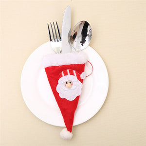 6pcs Christmas Decorative Knife Fork Set Gift