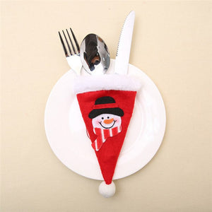 6pcs Christmas Decorative Knife Fork Set Gift