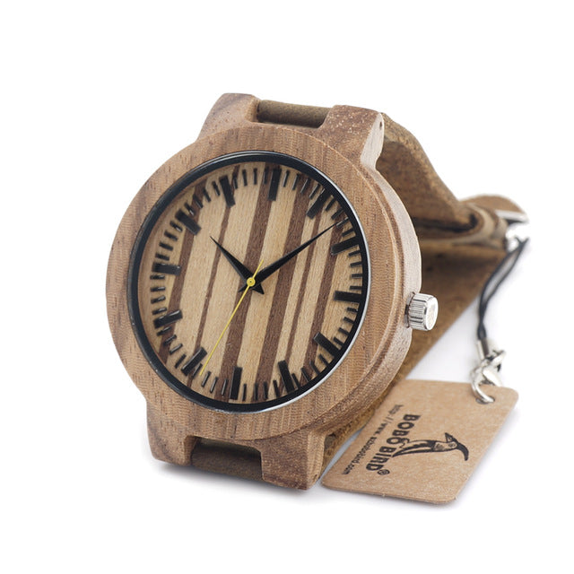 100% Natural Design Wooden Wristwatch