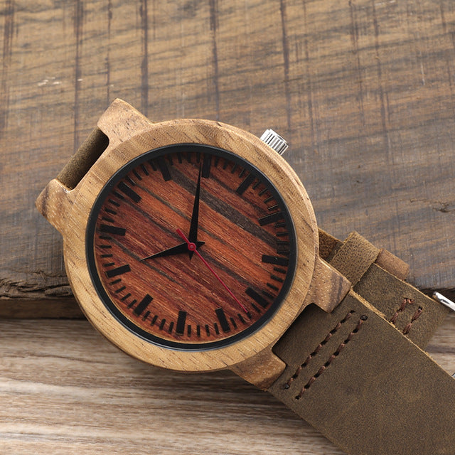 100% Natural Design Wooden Wristwatch