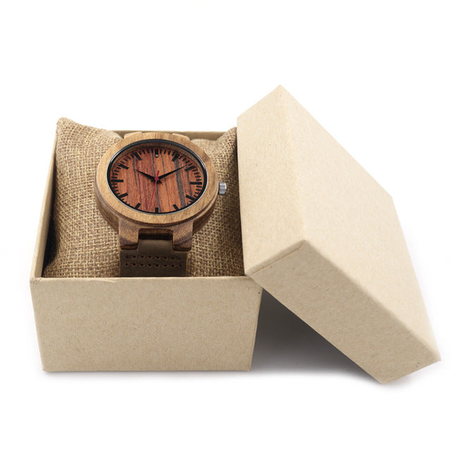 100% Natural Design Wooden Wristwatch