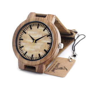 C20 Vintage Round Bamboo Wood Quartz