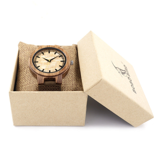 C20 Vintage Round Bamboo Wood Quartz