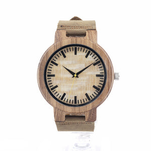 C20 Vintage Round Bamboo Wood Quartz