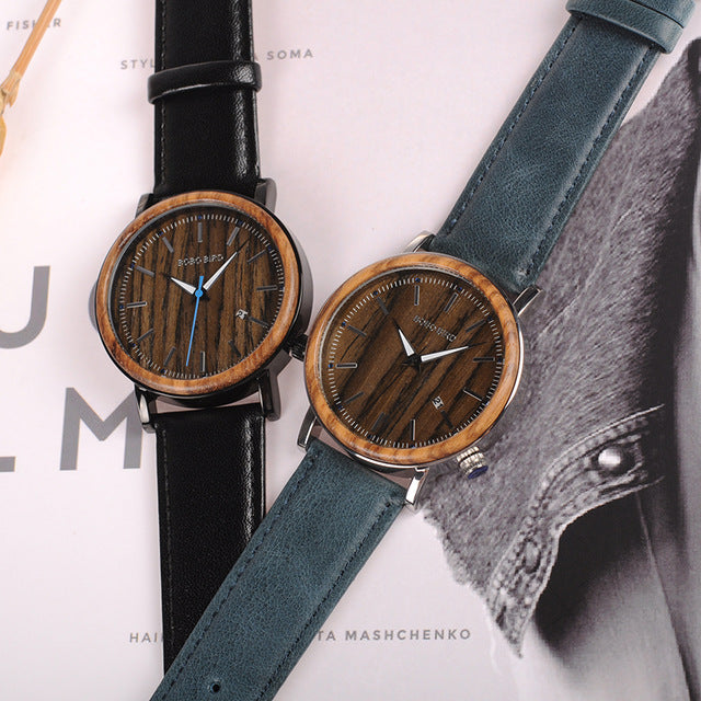 Date Display Men Watch Antique Steel