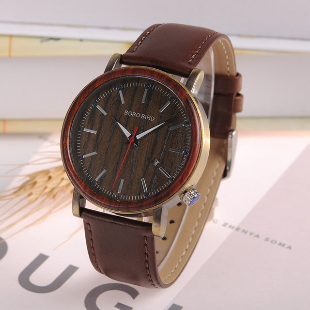 Date Display Men Watch Antique Steel