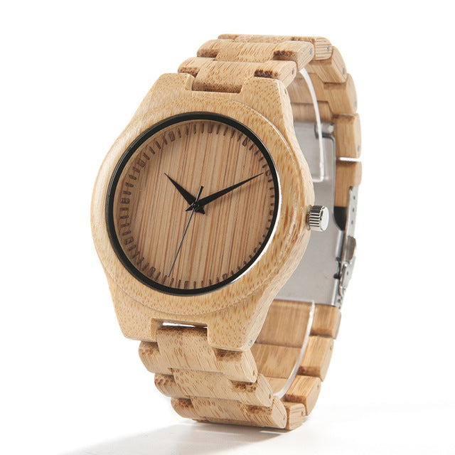 H05 Men's Designer Watches Bamboo Wood